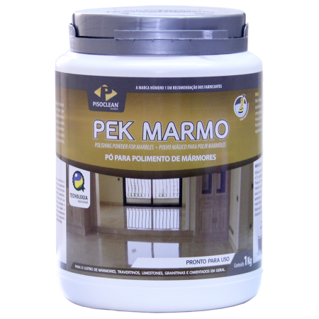 Pó para lustro: Pek Marmo para Polimento de Mármores - Pisoclean