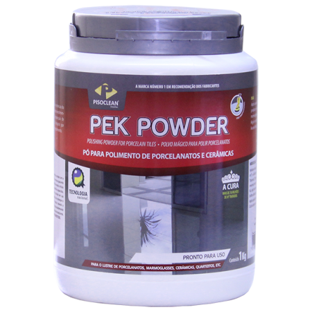 Pó para lustro: Pek Powder para Polimento de Porcelanatos - Pisoclean